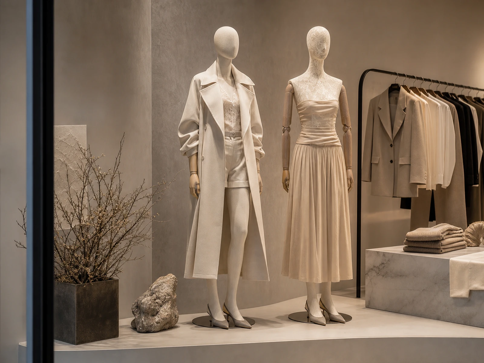 Display forms for boutiques and concept stores
