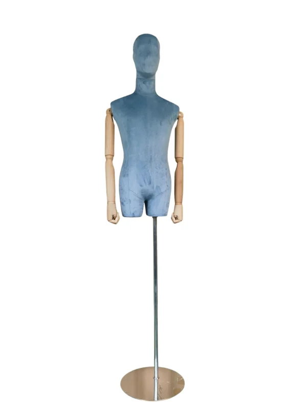xintu-blue-velvet-half-body-male-03.webp Blue Velvet Male Half-Body Mannequin