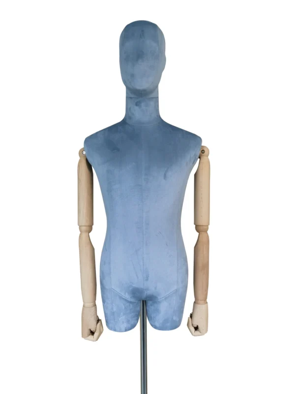 xintu-blue-velvet-half-body-male-04.webp Blue Velvet Male Half-Body Mannequin