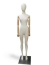xintu-fabric-full-body-female-styled-01-front.webp 白色塗裝女性全身模特兒,正面視角