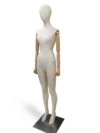 xintu-fabric-full-body-female-styled-02-angled.webp 白色漆面女性全身模特,側視角度