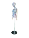 xintu-floral-fabric-half-body-02-angled.webp Fabric Female Half-Body Mannequin, angled view