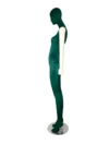 xintu-green-velvet-full-body-female-03-side.webp Green Velvet Female Full-Body Mannequin with White Arms, side view