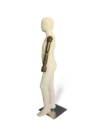 xintu-linen-full-body-kids-02-side.webp Linen Kids Full-Body Mannequin with Adjustable Arms, side view