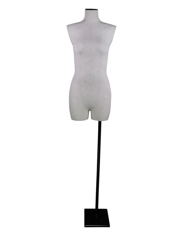 xintu-linen-headless-half-body-female-04.webp Linen Female Half-Body Mannequin with Rectangular Base