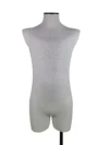 xintu-linen-headless-half-body-male-01-front.webp Linen Male Half-Body Mannequin with Rectangular Base, front view