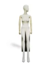xintu-linen-seated-female-painted-arms-01-front.webp Linen Female Seated Mannequin with Painted Arms, front view