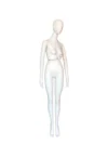 xintu-matte-white-rotatable-waist-full-body-female-03-angled.webp White Matte Female Full-Body Mannequin with Adjustable Arms, angled view
