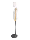 xintu-premium-fabric-half-body-female-silver-round-base-02-angled.webp Premium Fabric Female Half-Body Mannequin, Silver Round Base, angled view