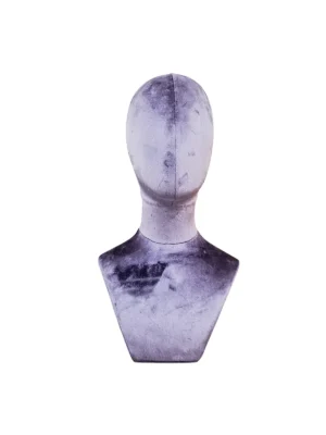 xintu-purple-velvet-male-display-head-01-front.webp Purple Velvet Male Display Head, front view