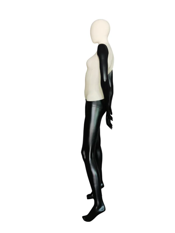 xintu-two-tone-fabric-full-body-female-03-side.webp Maniquí femenino de cuerpo entero en tela bicolor beige, vista lateral
