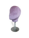 xintu-velvet-display-head-purple-04-side.webp Multi-Color Velvet Display Head with Round Base, side view