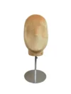 xintu-velvet-display-head-yellow-02-front.webp Multi-Color Velvet Display Head with Round Base, front view
