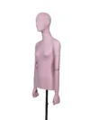 xintu-velvet-half-body-female-abs-arms-06.webp Velvet fabric-covered female half-body mannequin with ABS arms – XINTU custom mannequin