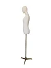 xintu-white-fabric-half-body-female-arch-handless-06-side.webp White Fabric Female Half-Body Mannequin Handless, side view