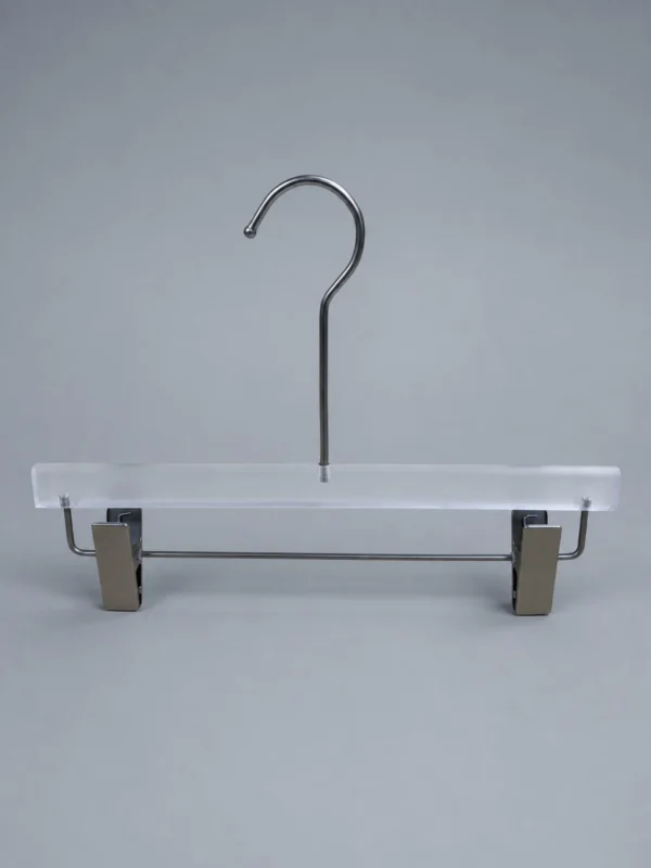 jy06-325x25x12-pant-hanger-02.webp Compact Acrylic Trouser Hanger, 32.5cm