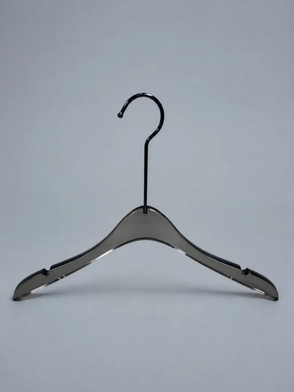 jy31-390x15-womens-hanger-02.webp Slim-Neck Acrylic Hanger for Women, Wide Frame