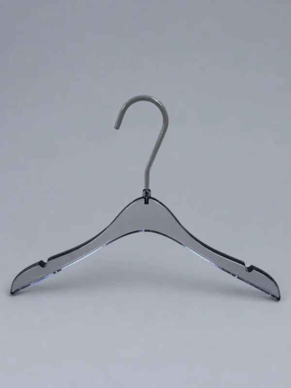 jy31-390x15-womens-hanger-03.webp Slim-Neck Acrylic Hanger for Women, Wide Frame
