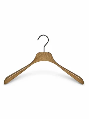 Ash wood women's vintage hanger for custom retail branding