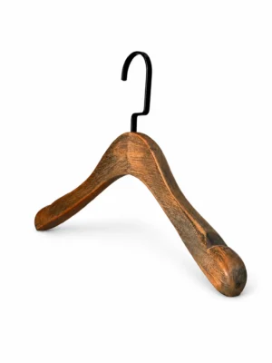 Brushed Vintage-Finish Women’s Wood Hanger