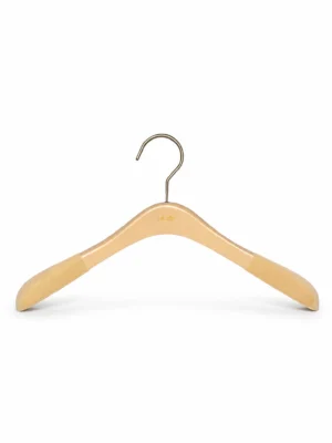Cream Beech Women’s Hanger with Flocked Shoulders