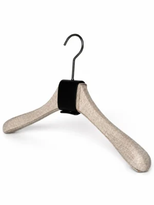 Linen Fabric-Wrapped Men’s Hanger