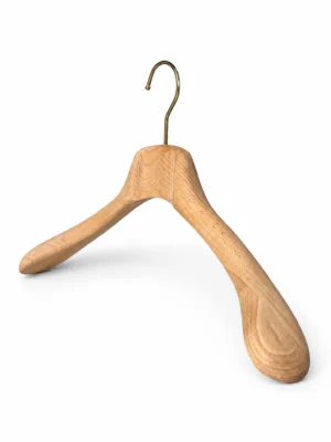 Unpainted Beech Men’s Wide-Shoulder Hanger