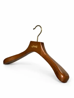 Walnut-Finish Ash Men’s Business Suit Hanger