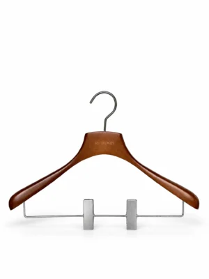 Walnut-Finish Beech Women’s Trouser & Skirt Hanger