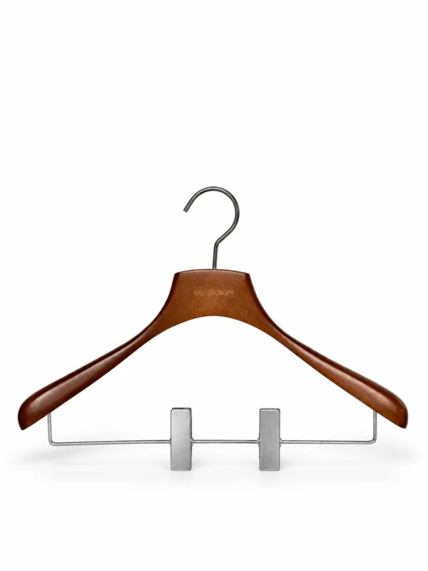 Walnut-Finish Beech Women’s Trouser & Skirt Hanger