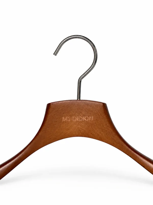 Walnut-Finish Beech Women’s Trouser & Skirt Hanger