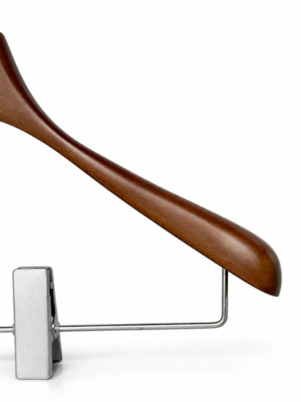 Walnut-Finish Beech Women’s Trouser & Skirt Hanger